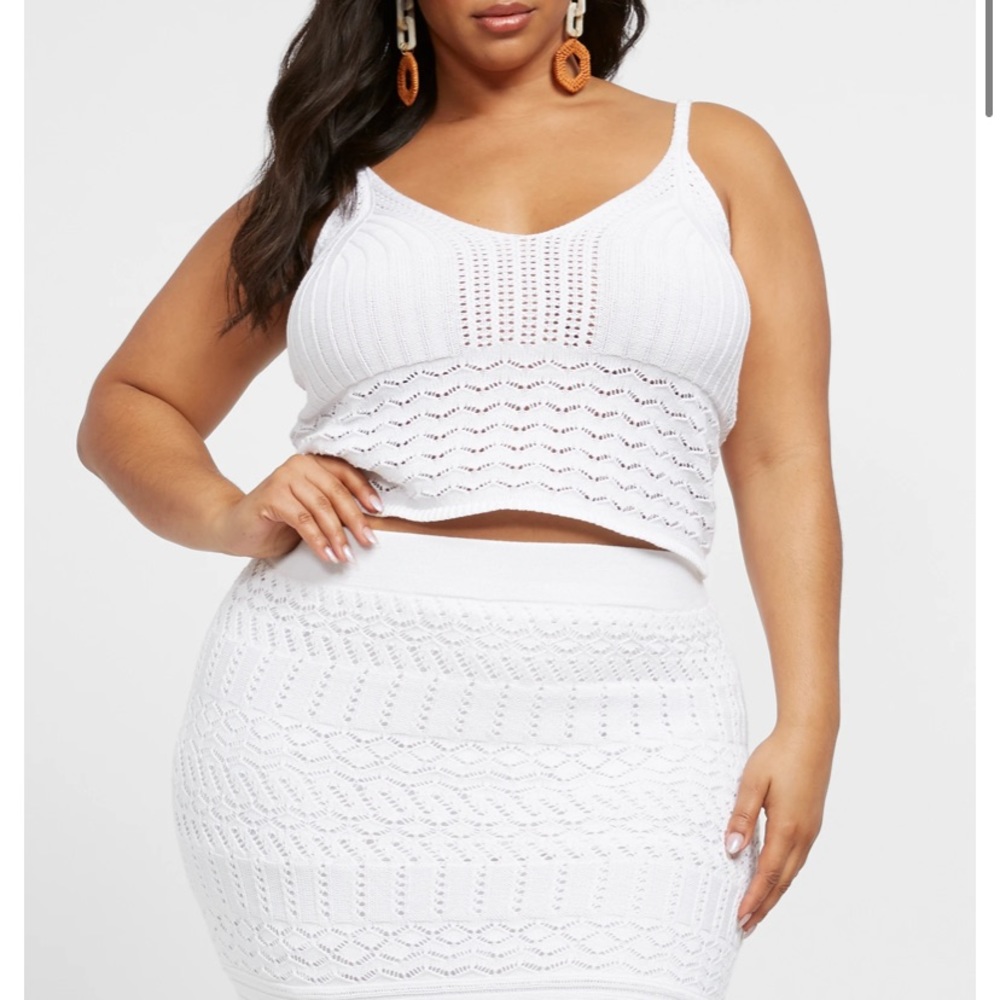 Fashion to Figure White Skirt Set